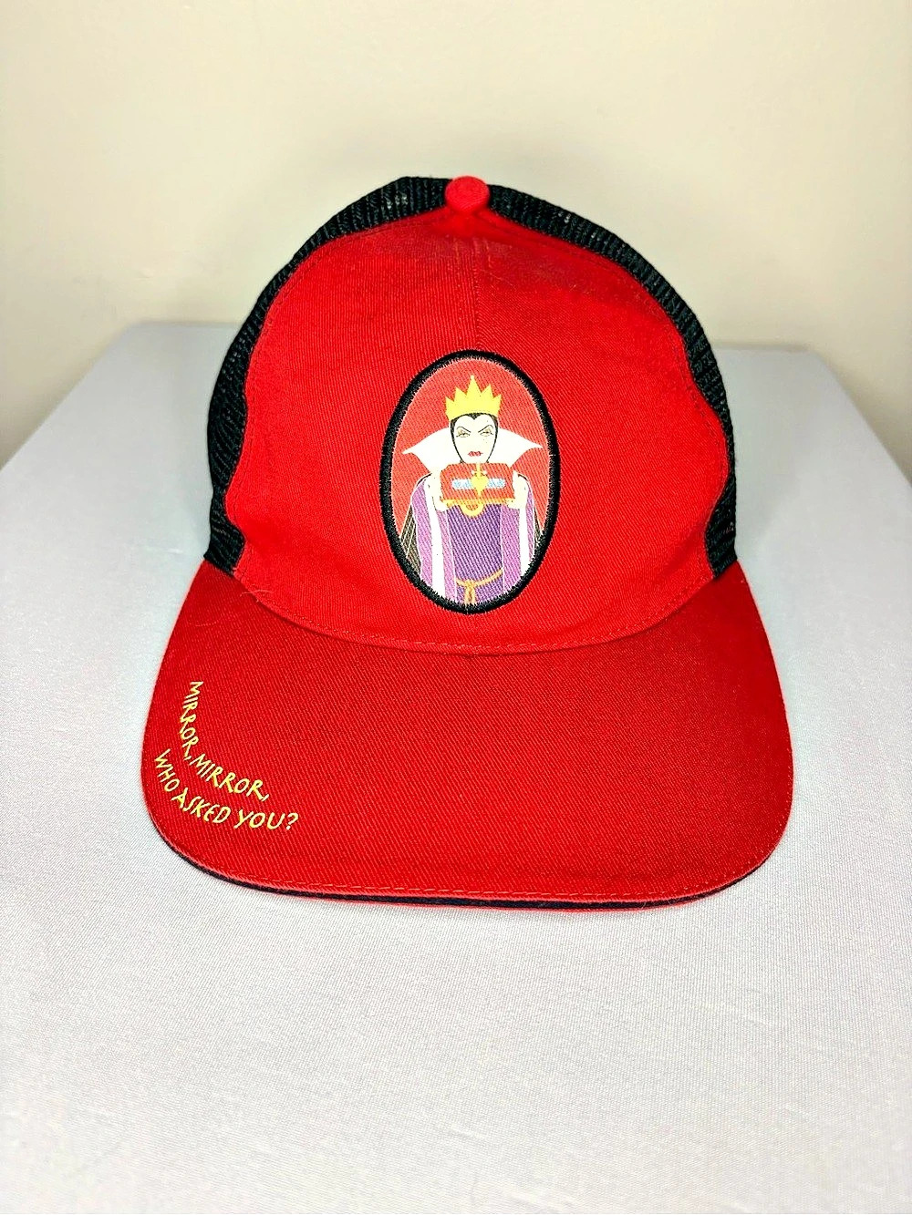 Disney Trucker Snapback Hat in Red & Black Like New